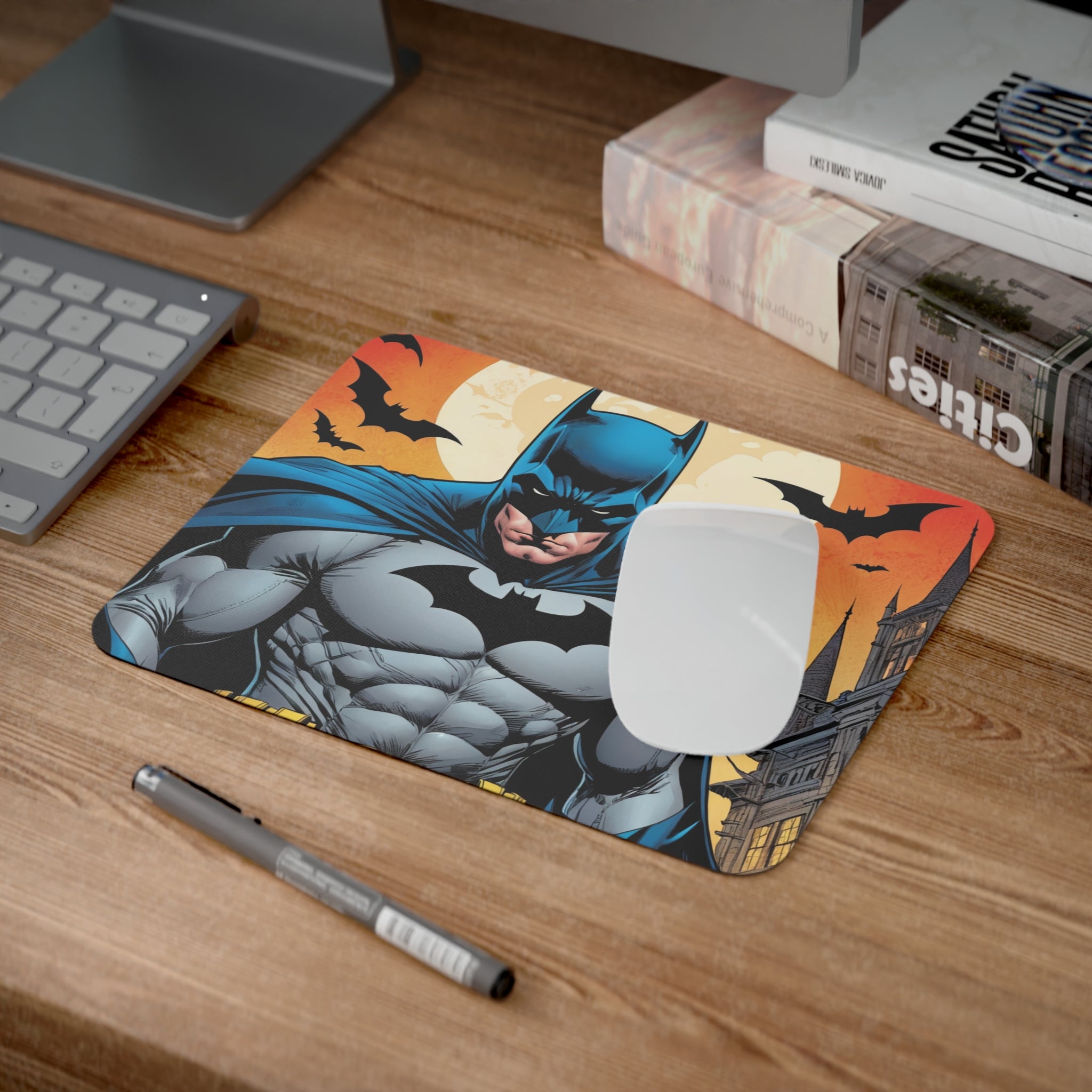 Dark Man Desk Mouse Pad