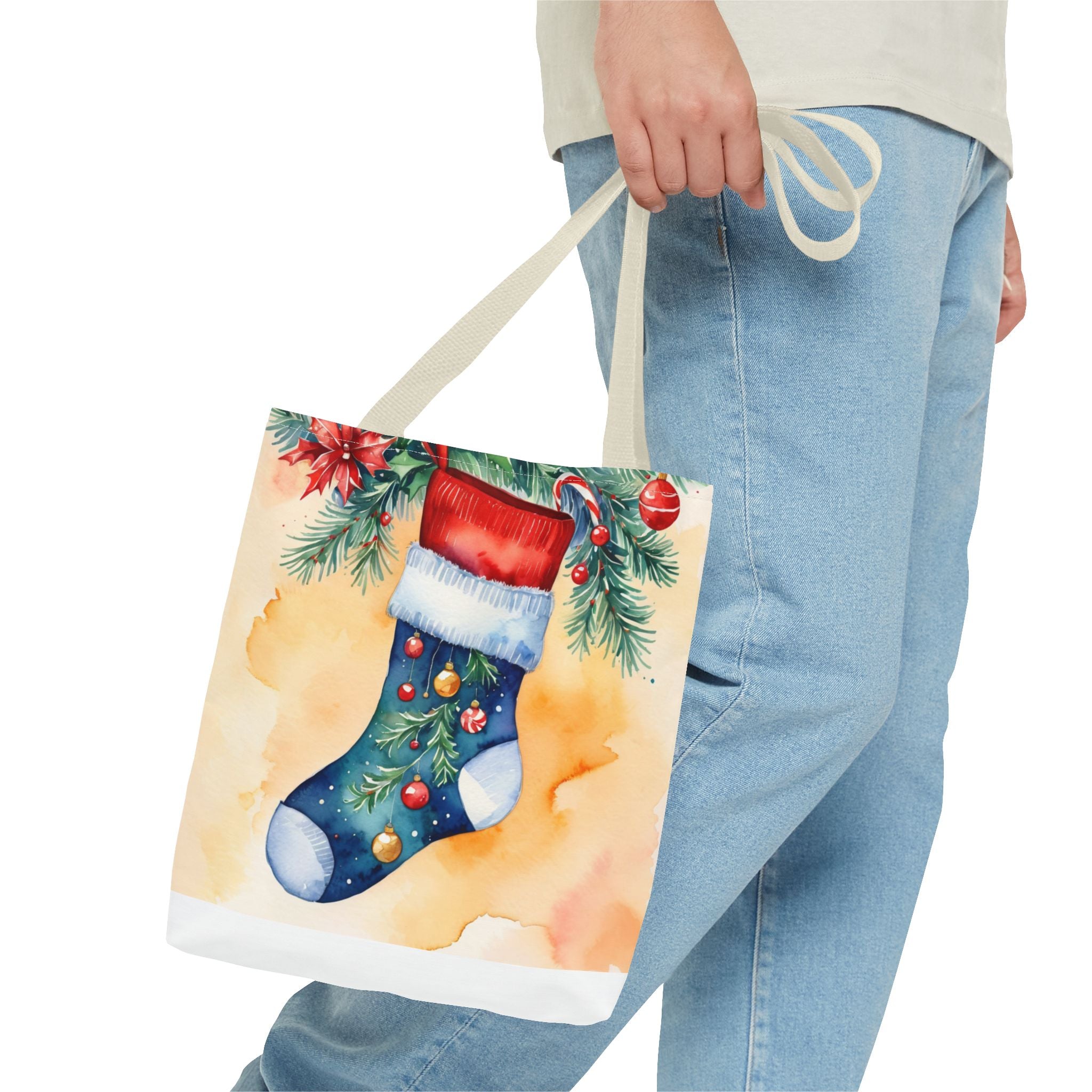 Christmas Sock Tote Bag (AOP) -