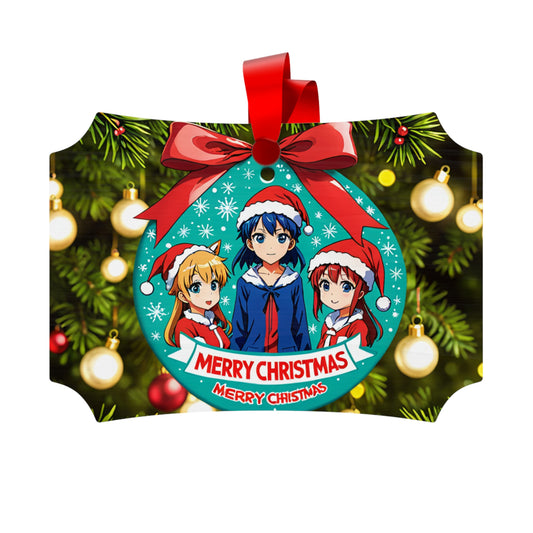 Christmas Anime  Friends - Plywood Ornaments