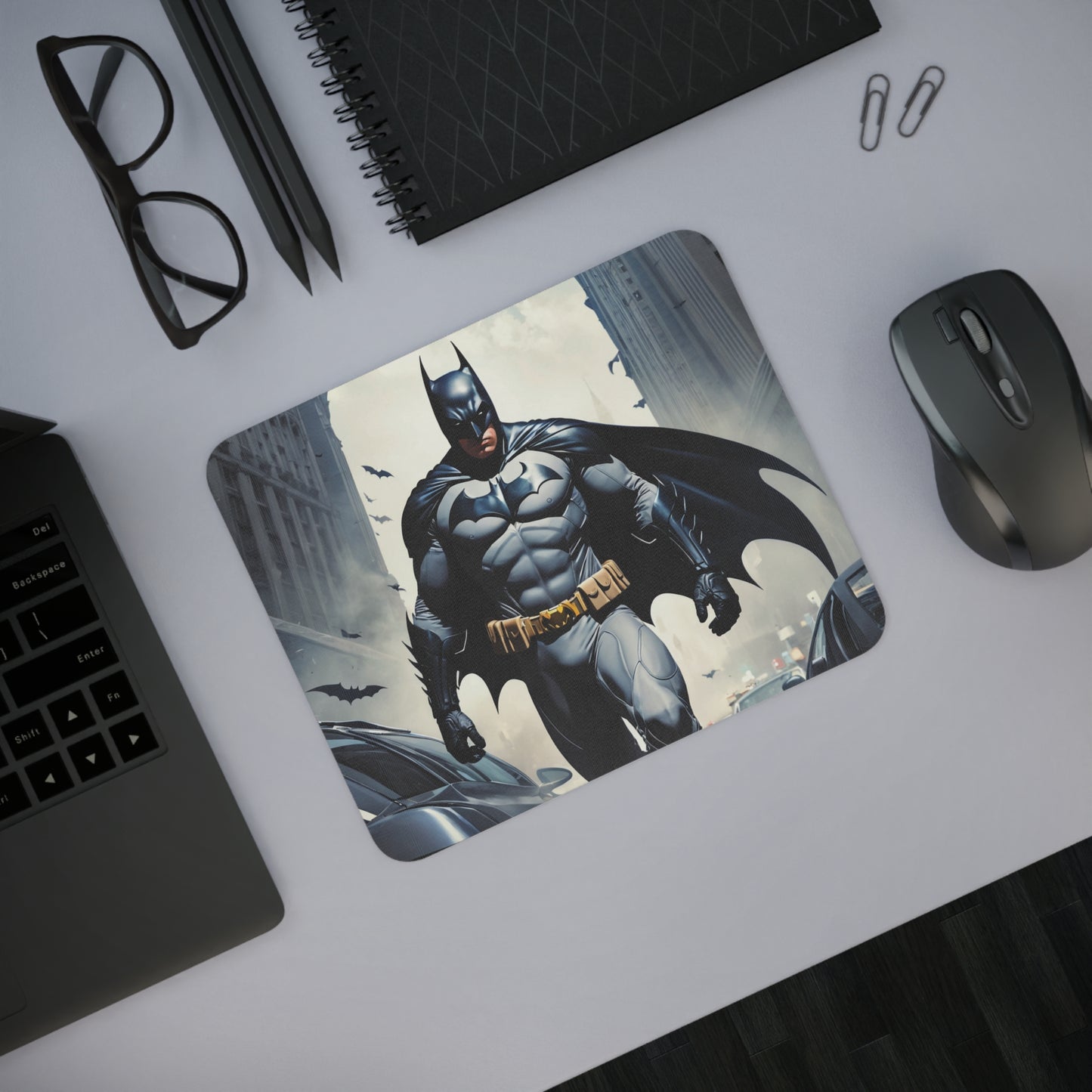 Dark Man Desk Mouse Pad