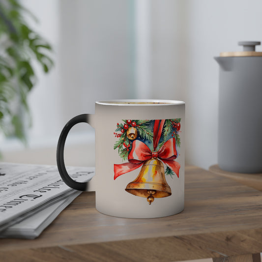 Color-Changing Mug, 11oz  -Christmas Bell