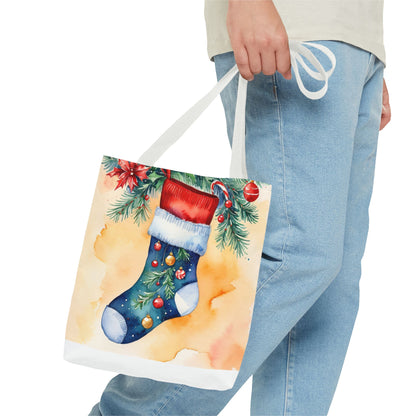 Christmas Sock Tote Bag (AOP) -