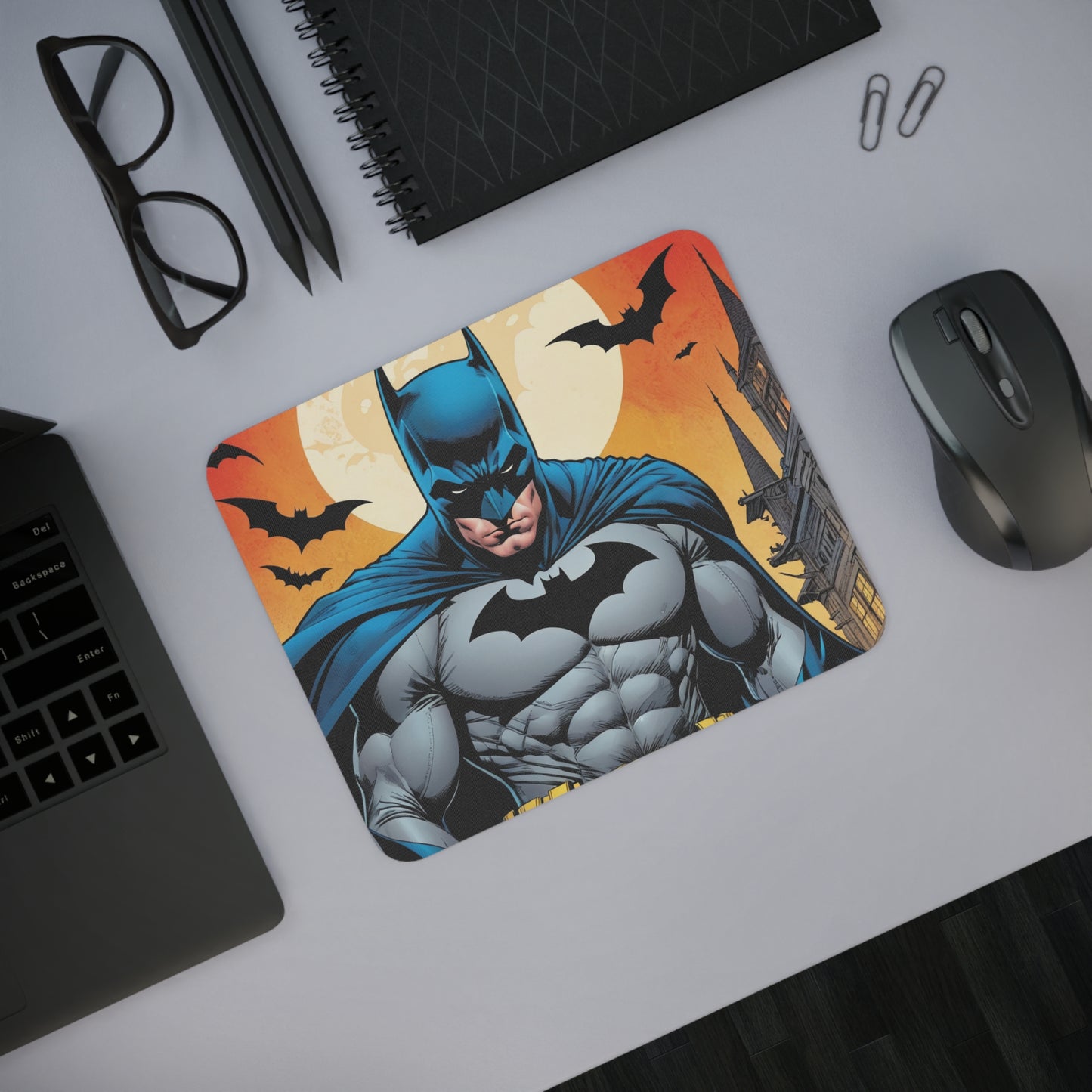 Dark Man Desk Mouse Pad