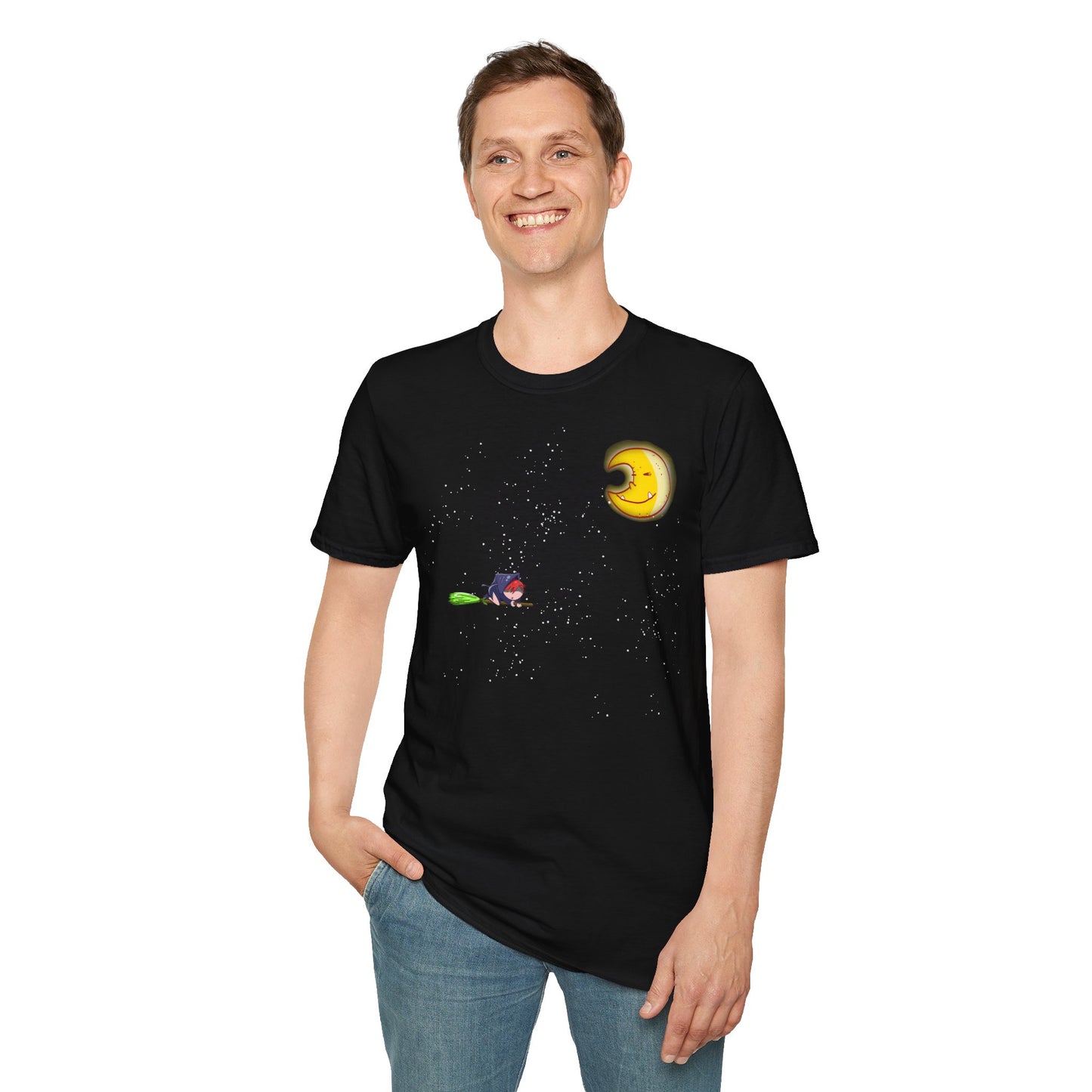 Moon witch Unisex Softstyle T-Shirt