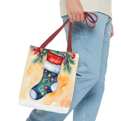 Christmas Sock Tote Bag (AOP) -